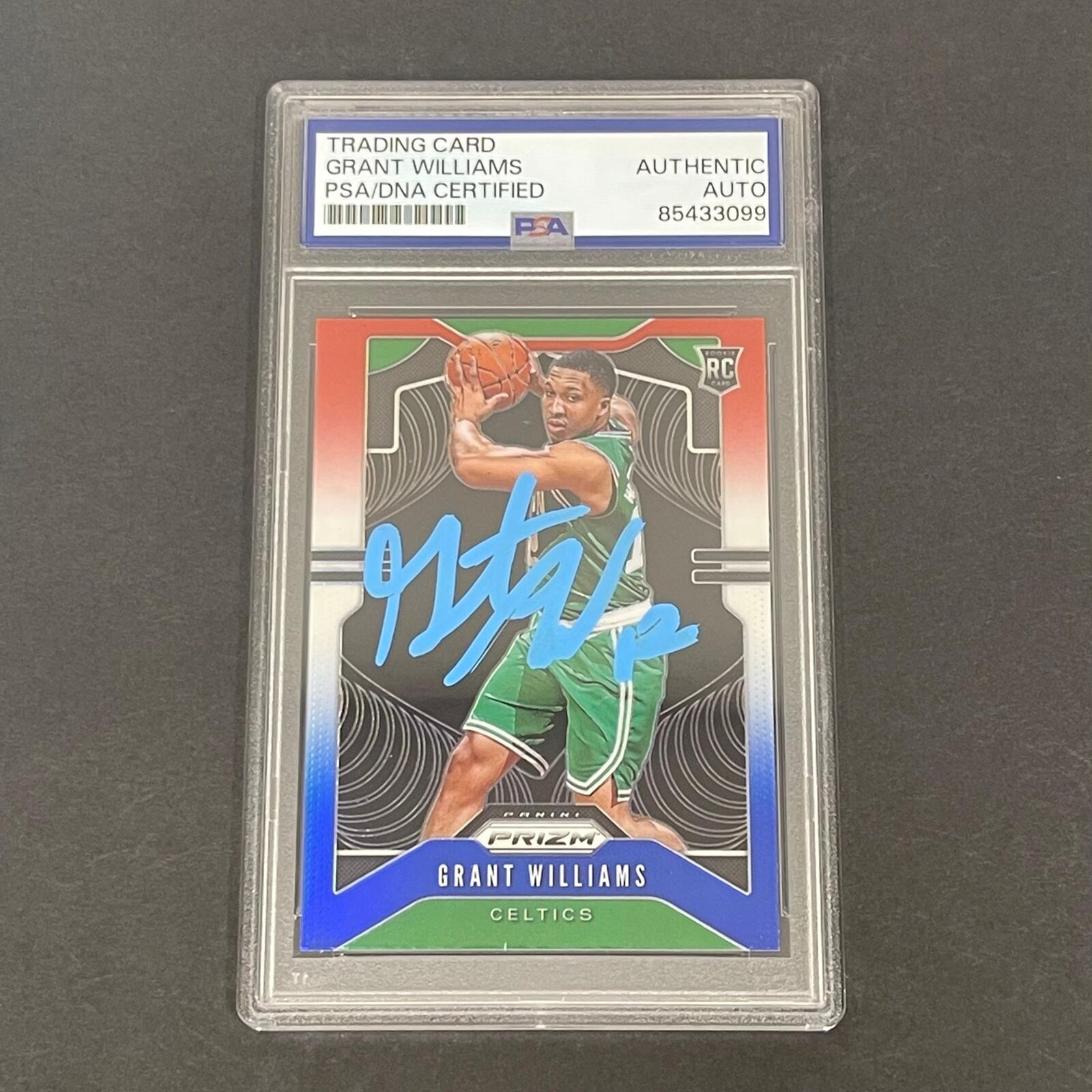 2019-20 Panini Prizm #267 Grant Williams Signed Rookie Card PSA/DNA Slabbed RC C