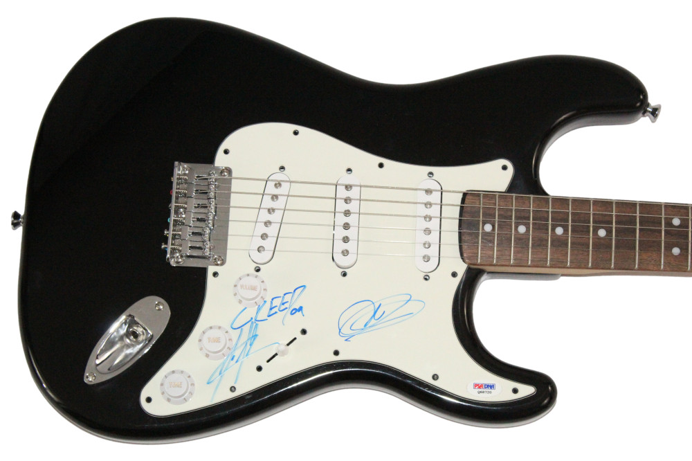Scott Stapp Mark Tremonti Creed Signed Autograph Fender Electric Guitar PSA COA