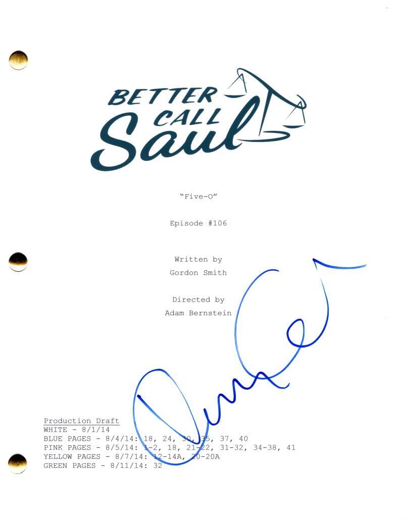 Kerry Condon Signed Autograph Better Call Saul Full Episode Script Screenplay