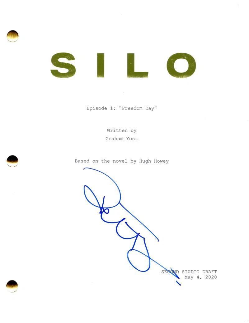 Rebecca Ferguson Signed Autograph Silo Full Pilot Script Screenplay - Juliette