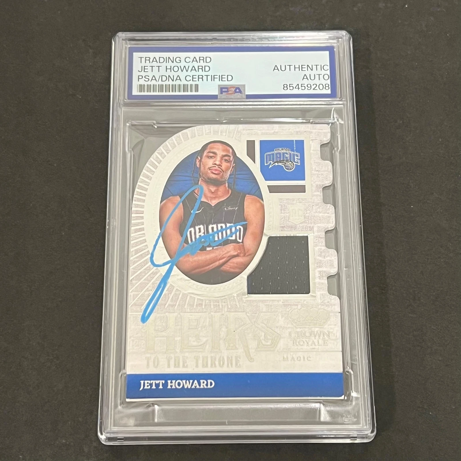 2023-24 Panini Crown Royale #11 Jett Howard Signed Card AUTO PSA/DNA Slabbed Mag