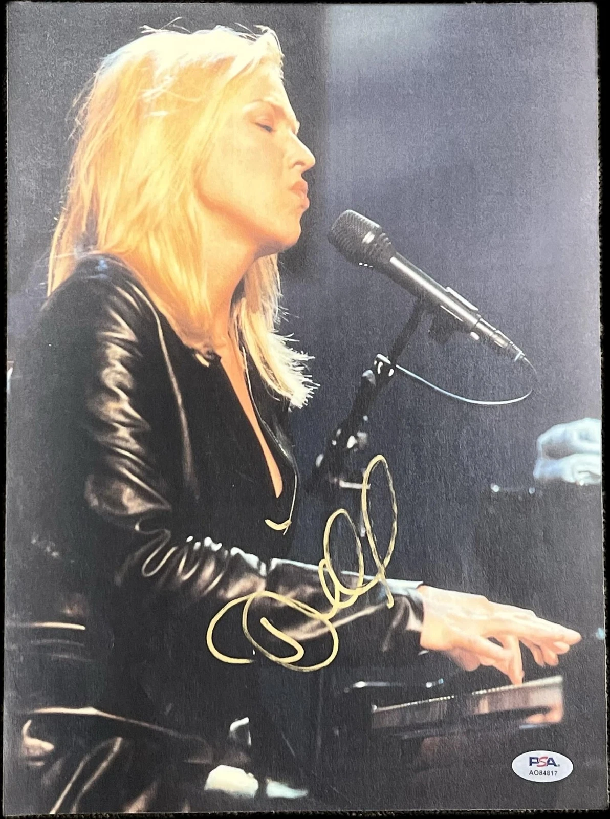 Diana Krall Signed Poster PSA Autographed Musician
