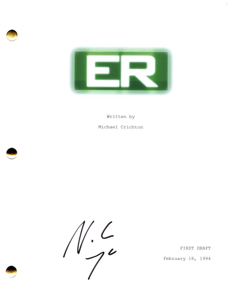 Noah Wyle Signed Autograph ER Full Pilot Script Screenplay - Dr John Carter