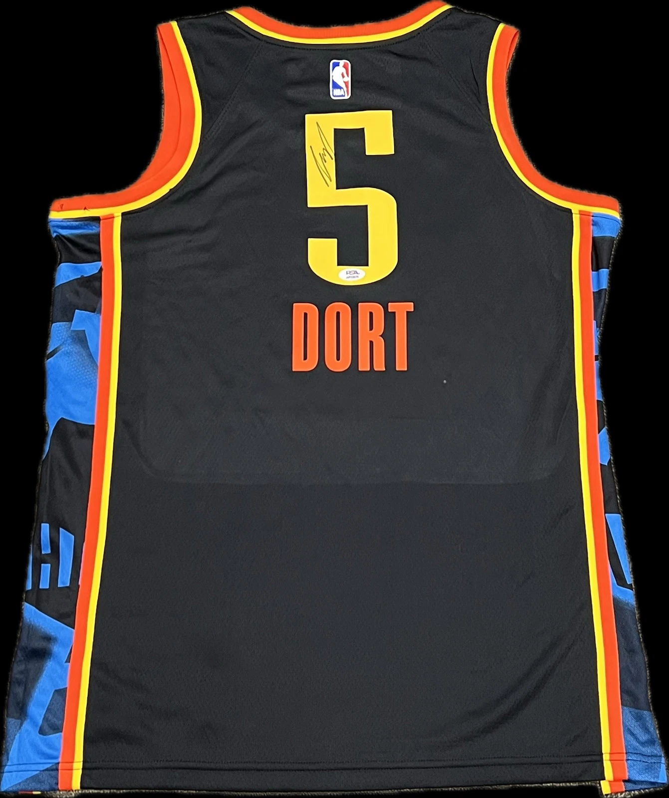 Luguentz Dort Signed Jersey PSA Oklahoma City Thunder Autographed