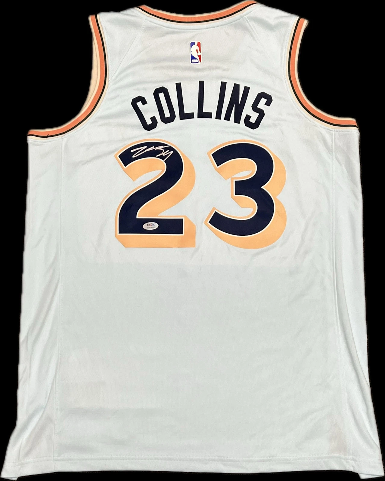 Zach Collins Signed Jersey PSA San Antonio Spurs Autographed
