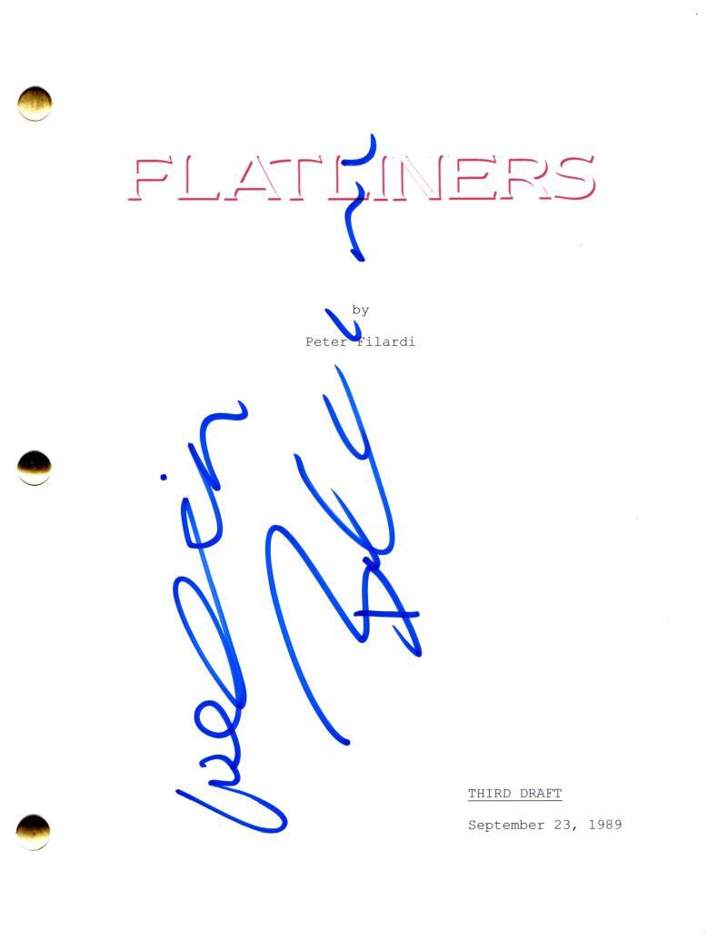 WILLIAM BALDWIN SIGNED AUTOGRAPH FLATLINERS MOVIE SCRIPT SCREENPLAY – JOE HURLEY COLLECTIBLE MEMORABILIA