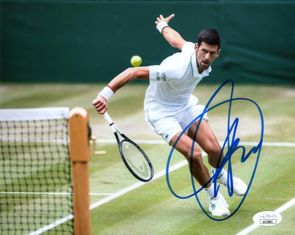 Novak Djokovic Signed Autograph 8x10 Photo - Australian Open King w/ JSA COA