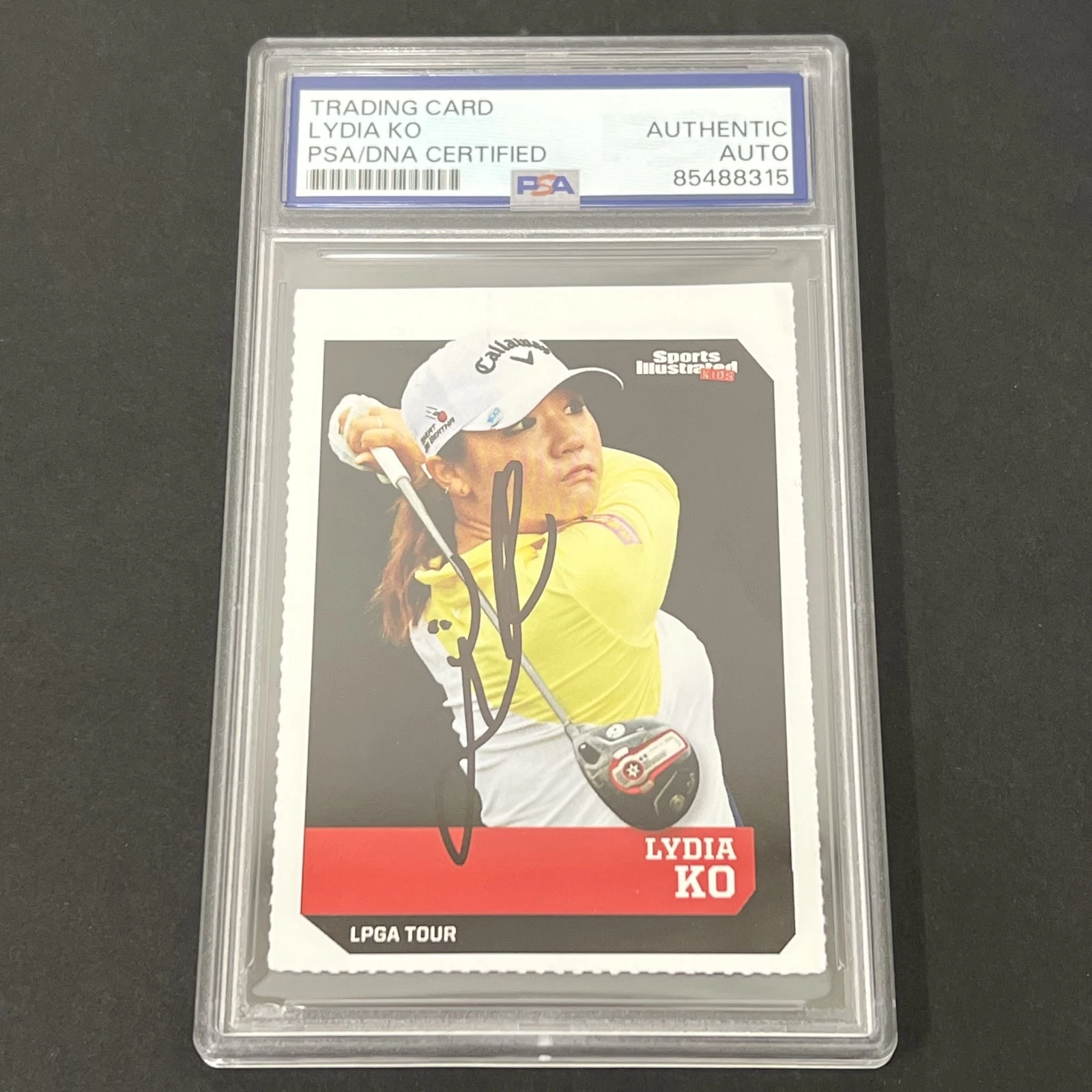 #506 LYDIA KO SIGNED CARD PSA COLLECTIBLE MEMORABILIA
