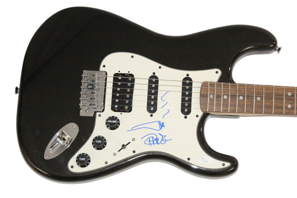 Tommy Chong Signed Autograph Fender Electric Guitar w/ Art Sketch JSA COA