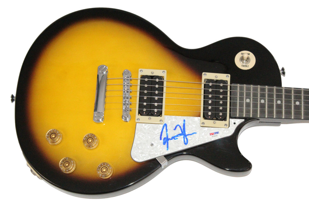 James Taylor Signed Autograph Gibson Epiphone Les Paul Guitar - JT Flag PSA COA