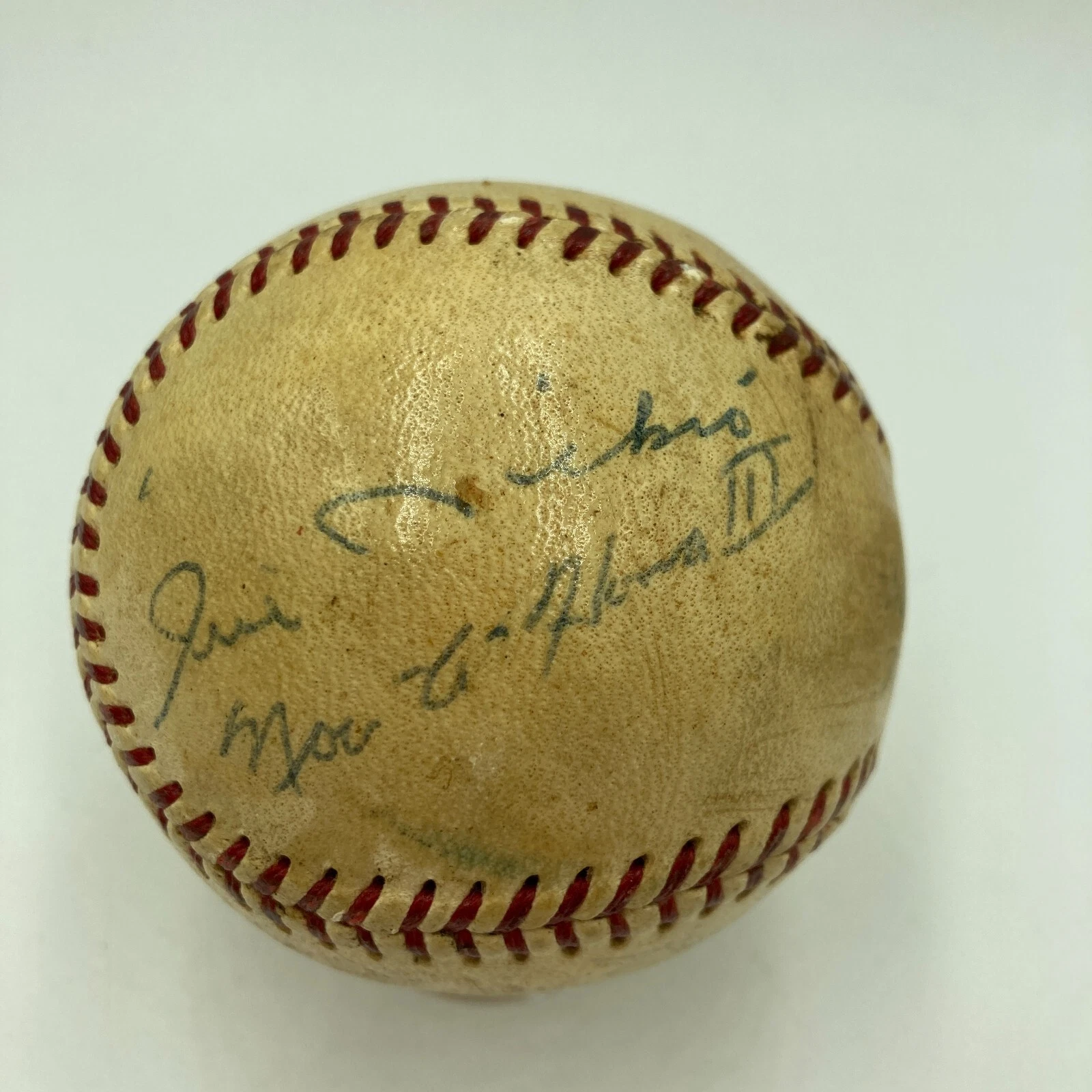 Chief Noc-A-Homa 1966 Atlanta Braves Signed NL Game Used Baseball JSA COA