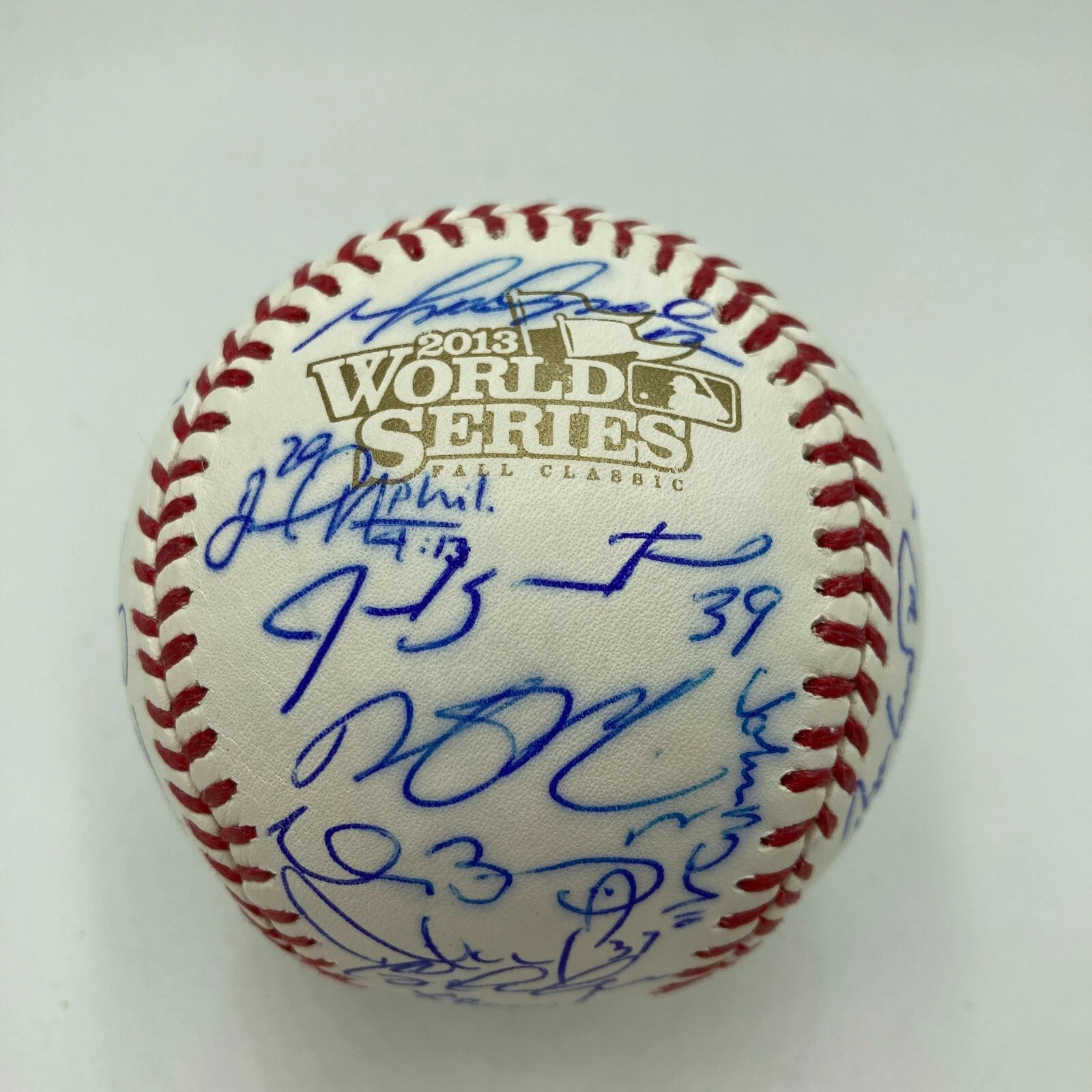 2013 Boston Red Sox World Series Champs Team Signed W.S. Baseball JSA COA