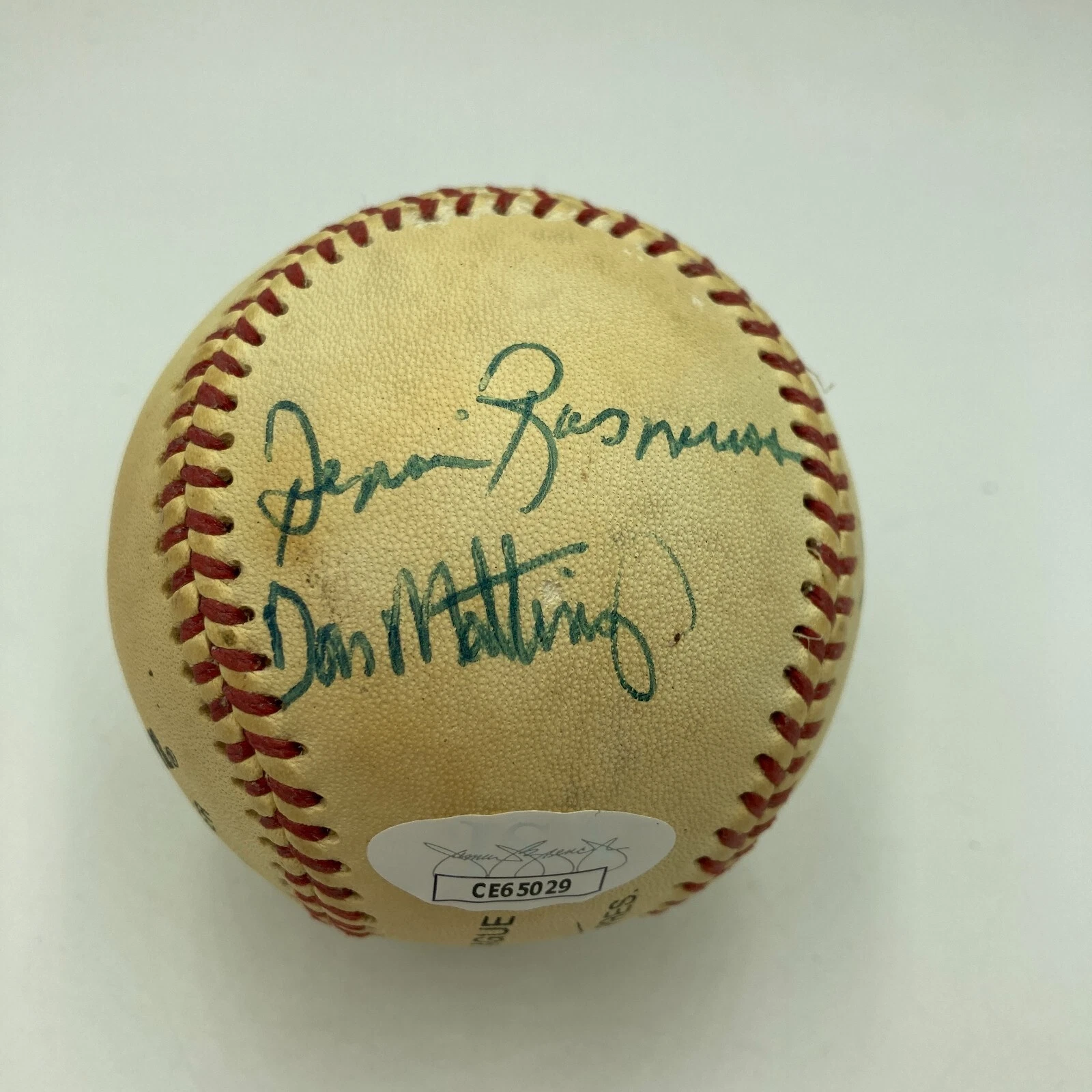 Don Mattingly 1980 Pre Rookie Minor League Multi Signed Baseball JSA COA