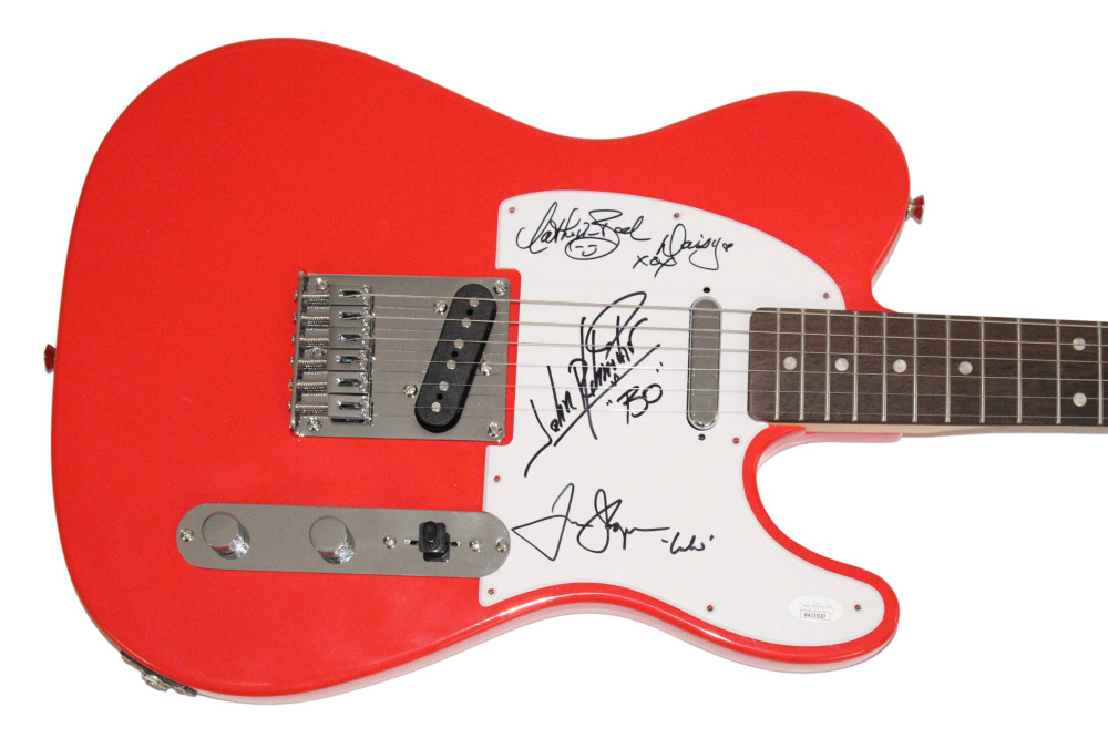 The Dukes of Hazzard Cast Signed Autograph Guitar - John Schneider Tom Wopat JSA