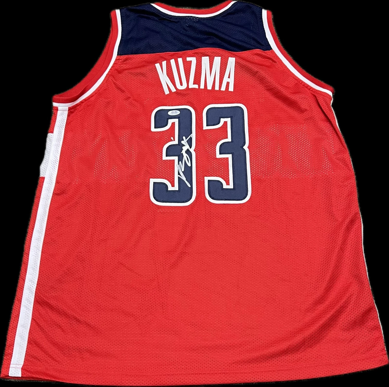 Kyle Kuzma Signed Jersey PSA Washington Wizards Autographed