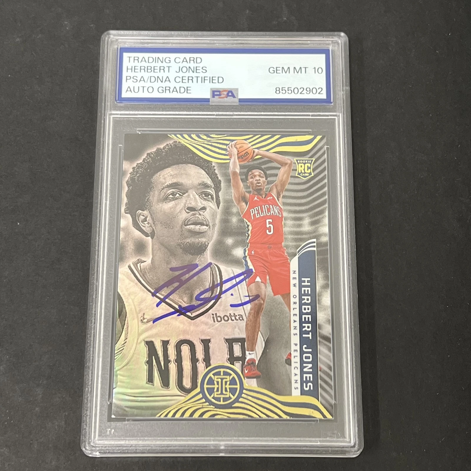 2021-22 Panini Illusions #183 Herbert Jones Rookie signed card PSA Auto 10