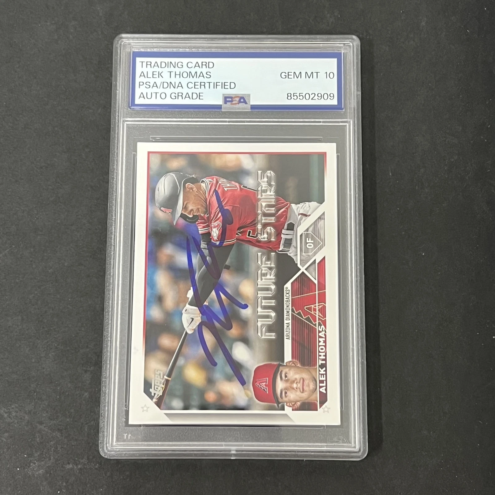 2023 Topps Update Series Two #568 Alek Thomas signed card PSA Auto 10