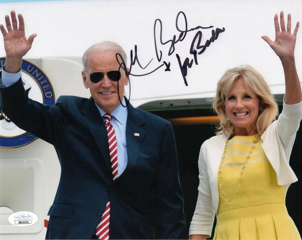President Joe Biden & FLOTUS Jill Biden Signed Autograph 8x10 Photo w/ JSA COA