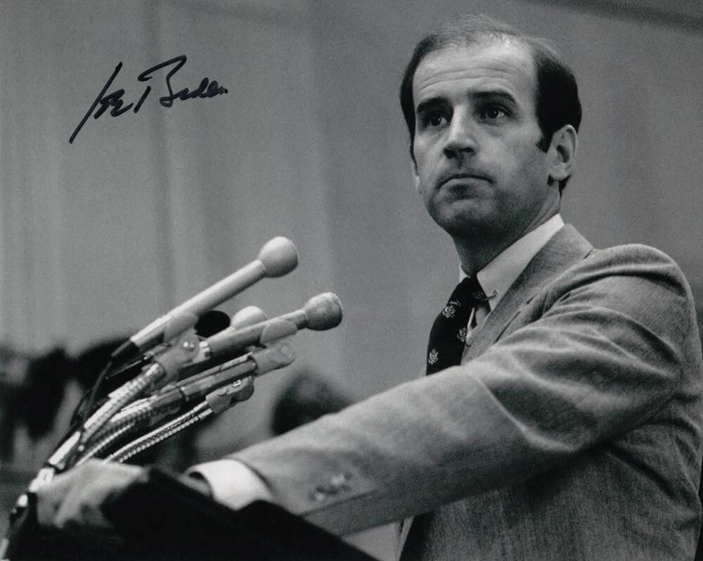 President Joe Biden Signed Autograph 8x10 Photo - Young Future Pres w/ ACOA COA