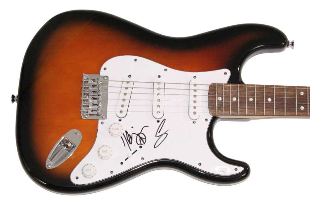 AJ McLean Kevin Richardson Signed Autograph Electric Guitar Backstreet Boys JSA