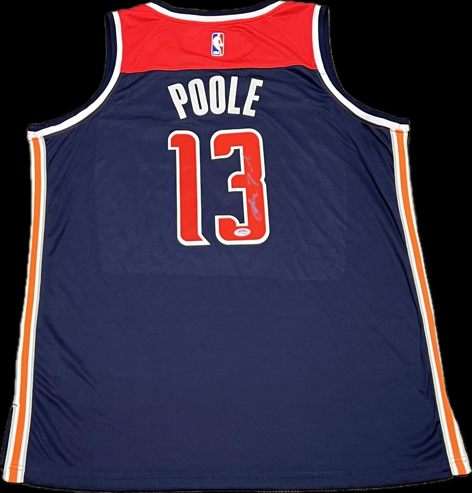Jordan Poole Signed Jersey PSA Washington Wizards Autographed