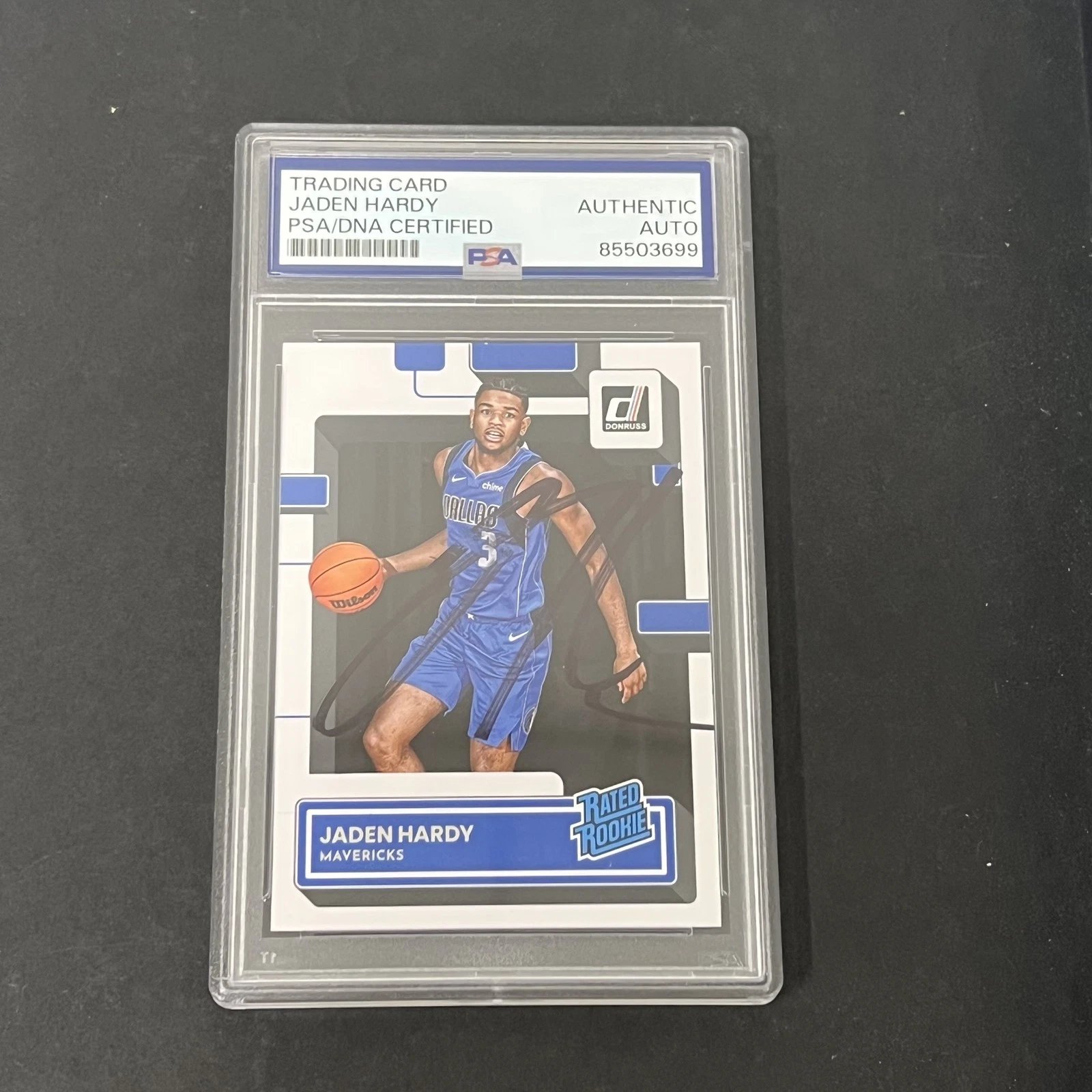 2022-23 Panini Donruss #235 Jaden Hardy signed card PSA