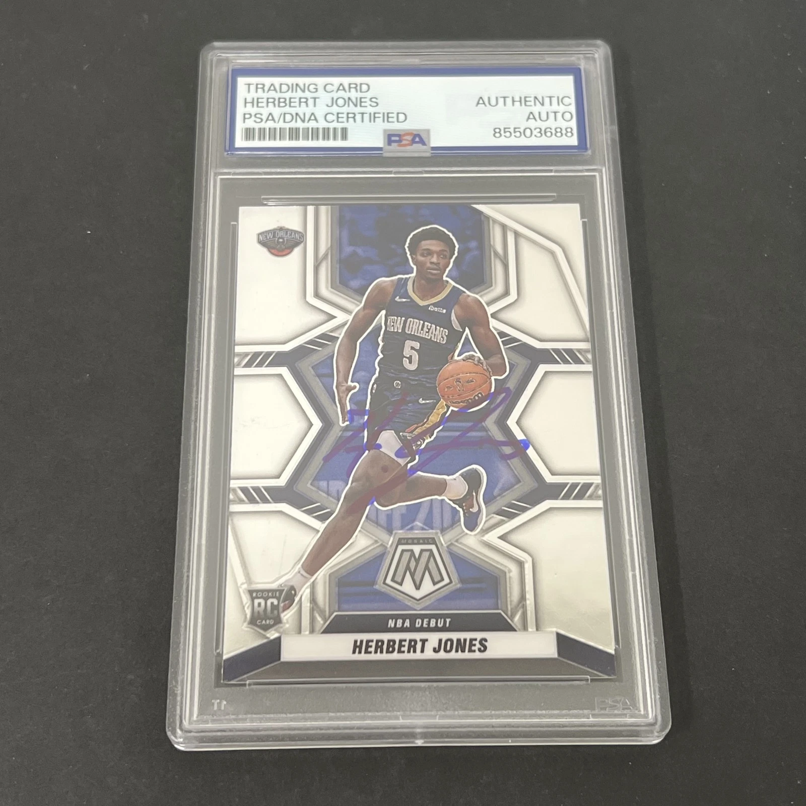 2021-22 Panini Mosaic Basketball #280 Herb Jones signed card PSA