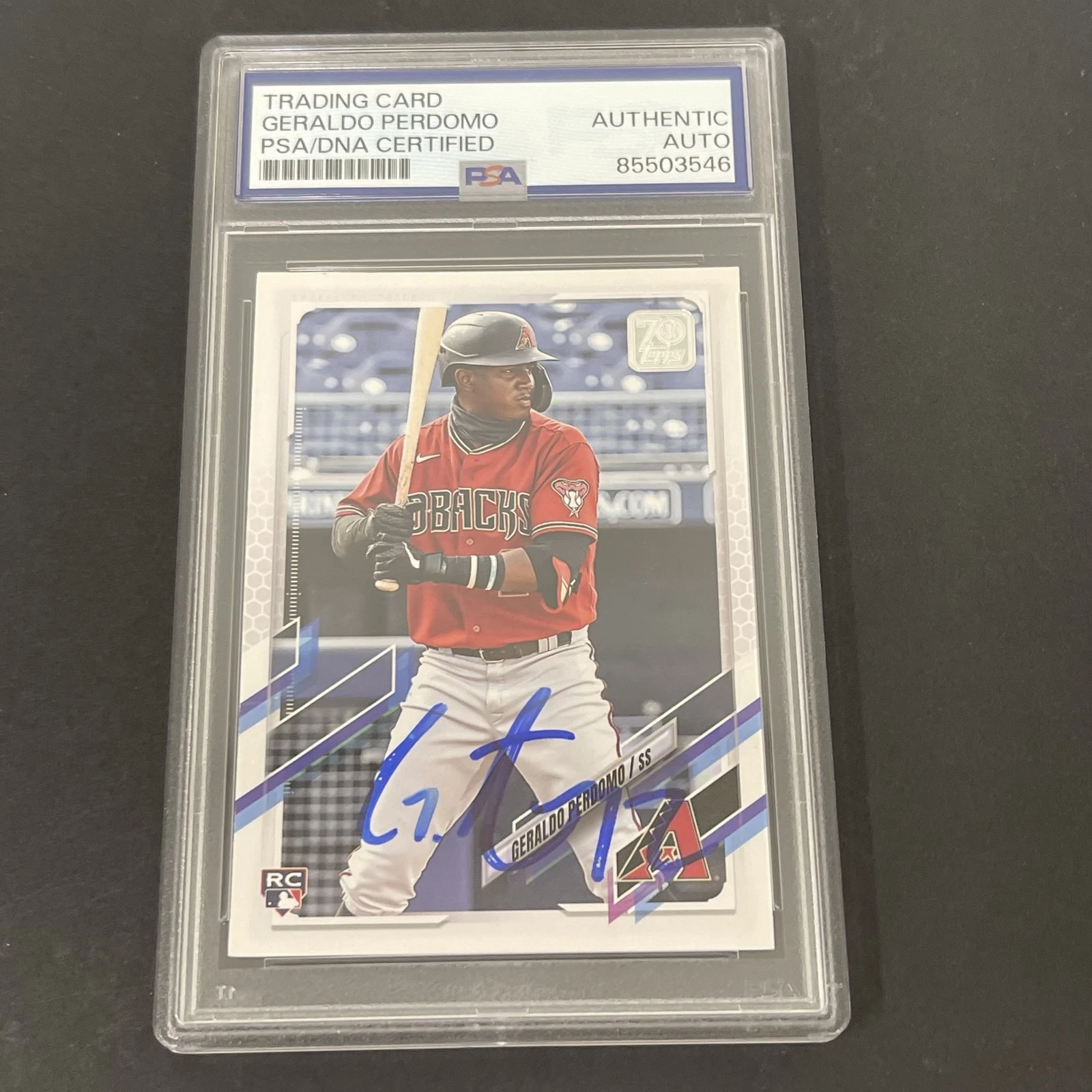 2021 Topps Update Series #US268 Geraldo Perdomo signed card