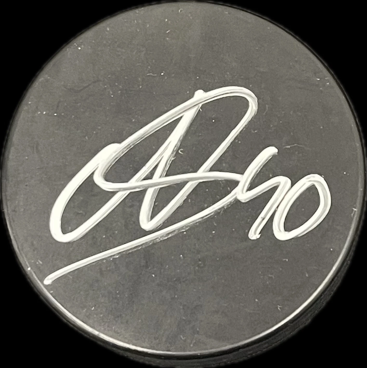 Arvid Soderblom Signed Hockey Puck PSA Chicago Blackhawks