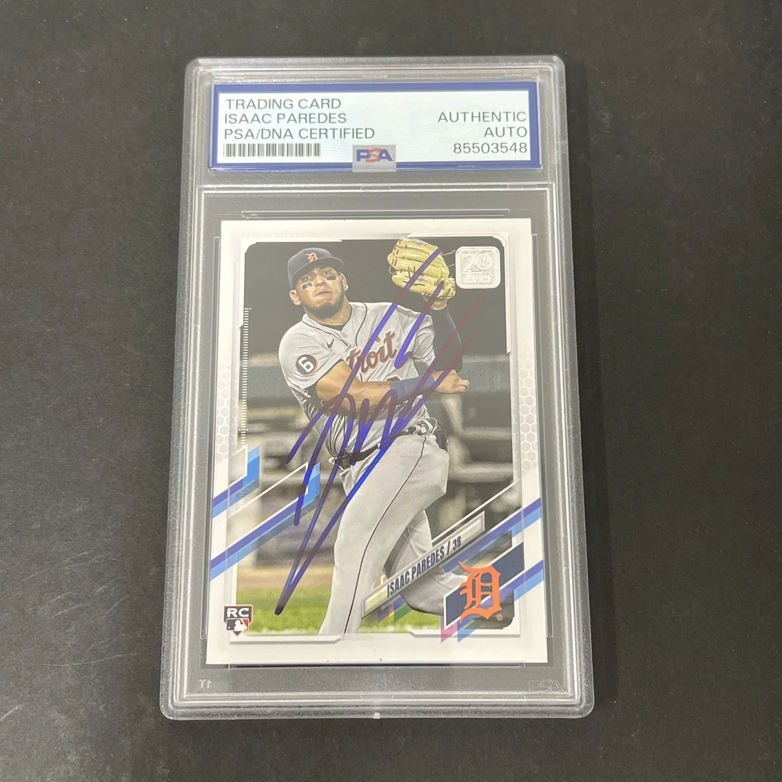 2022 Topps Series 1 #65 Isaac Paredes signed card