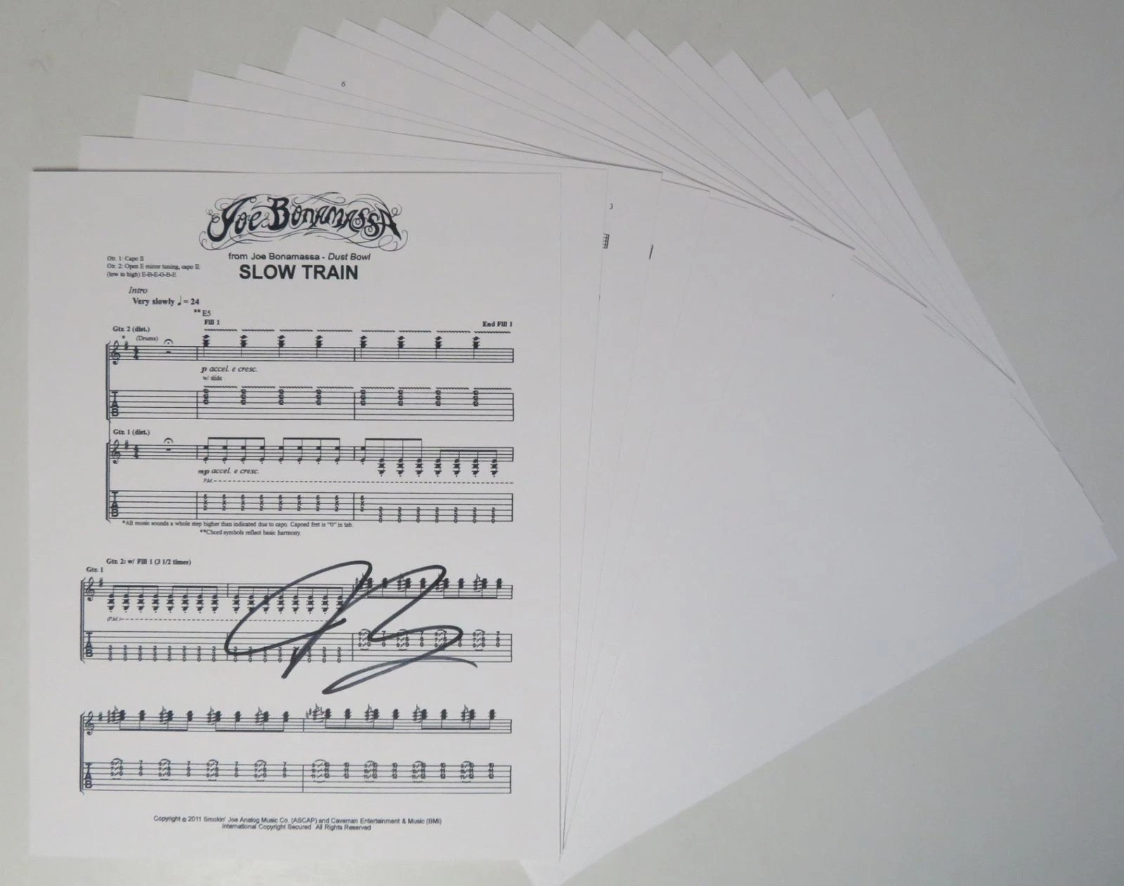 JOE BONAMASSA Signed Autograph Auto 