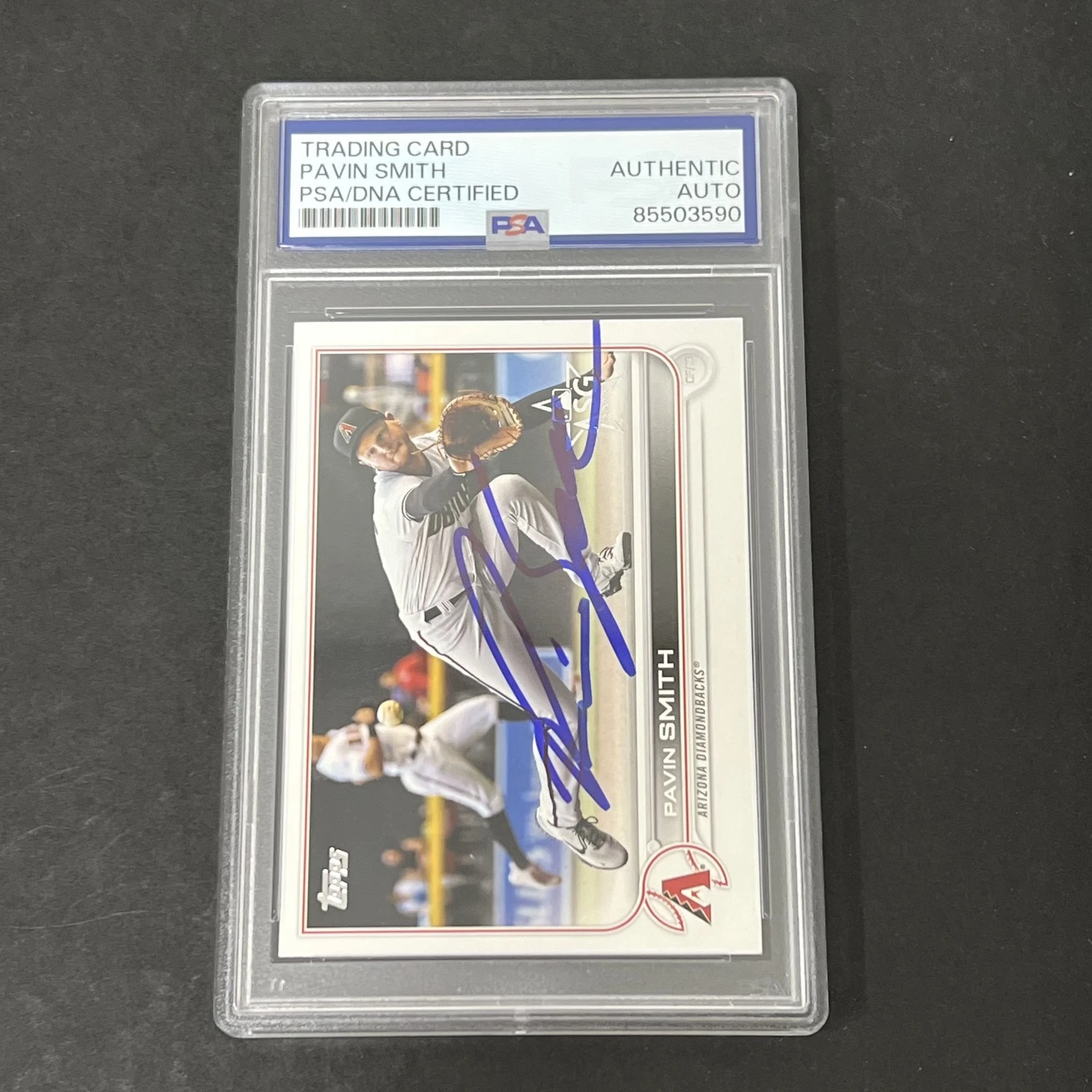 2022 Topps Series 1 #106 Pavin Smith signed card PSA