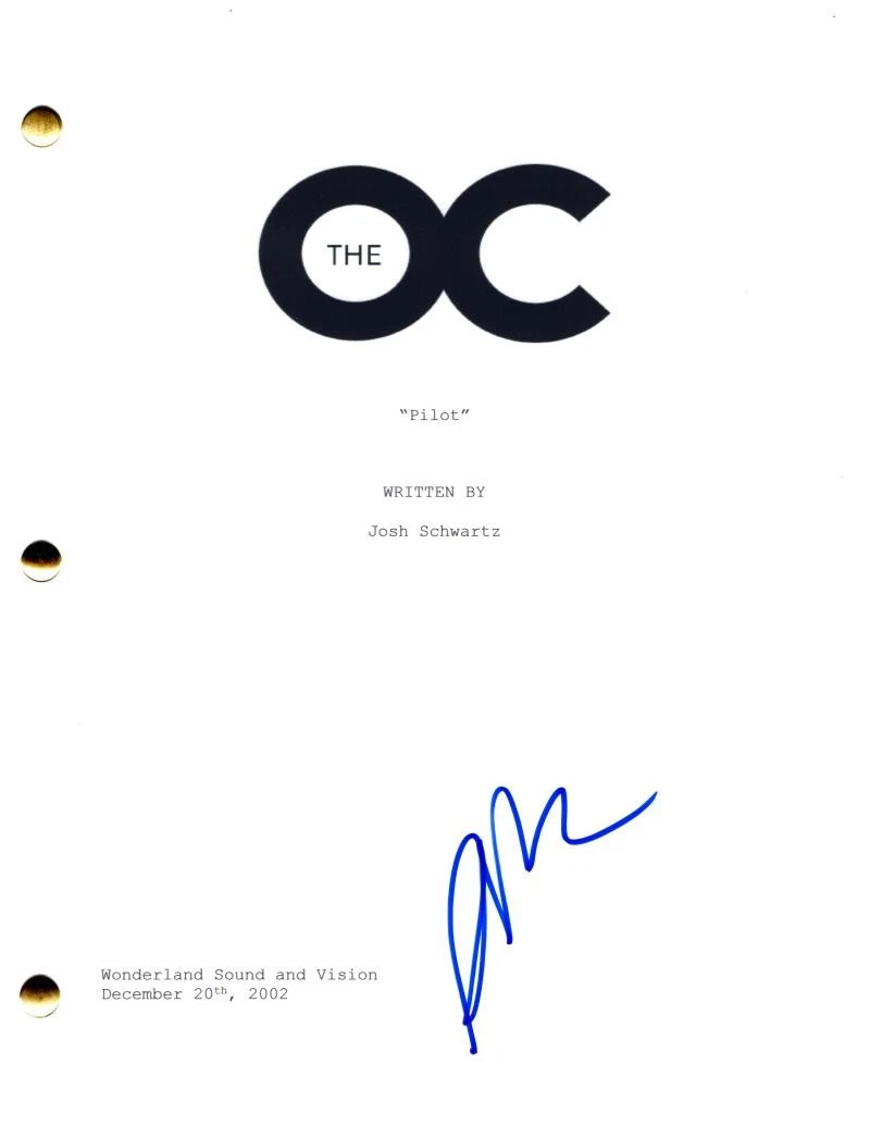 ADAM BRODY SIGNED AUTOGRAPH THE OC FULL PILOT SCRIPT SCREENPLAY – SETH COHEN COLLECTIBLE MEMORABILIA