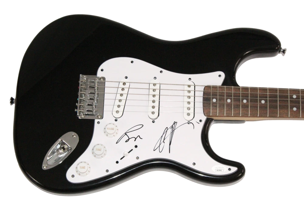 Nick Carter & Brian Littrell Signed Autograph Electric Guitar w/ JSA COA