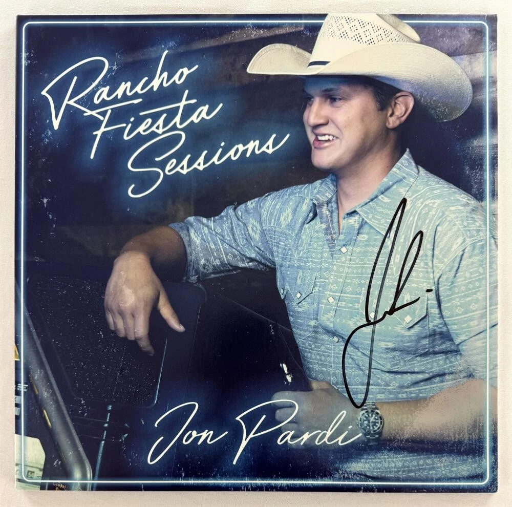 Jon Pardi Signed Autograph Album Vinyl Record LP Rancho Fiesta Sessions JSA COA
