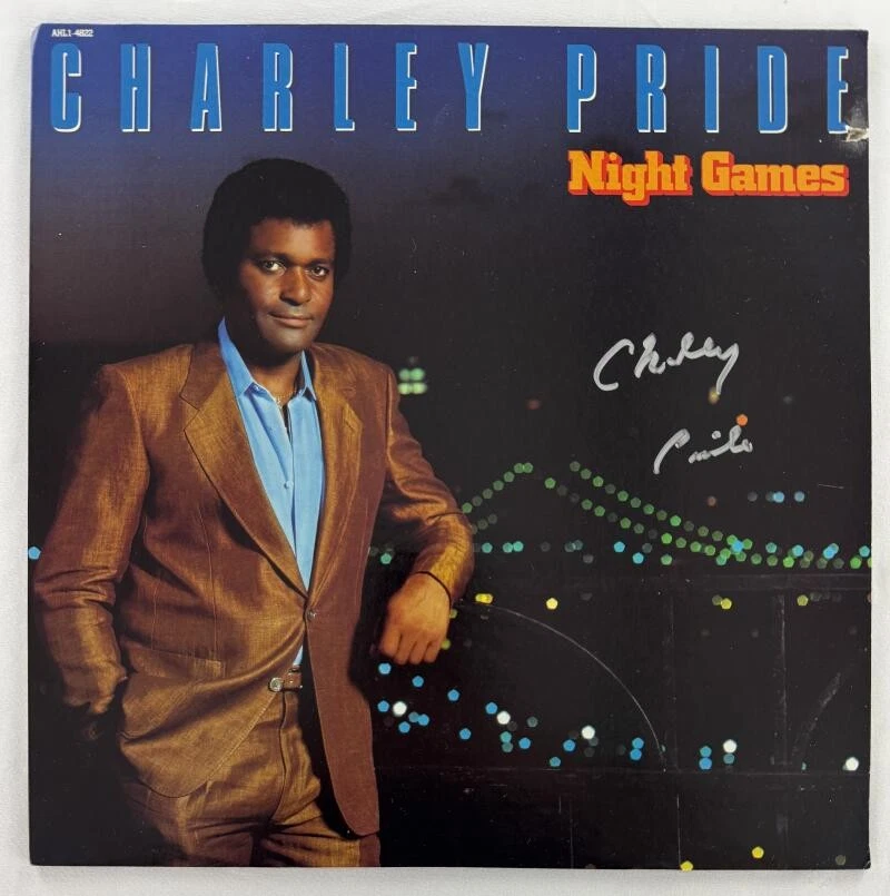 Charley Pride Signed Autograph Album Vinyl Record LP - Night Games w/ JSA COA
