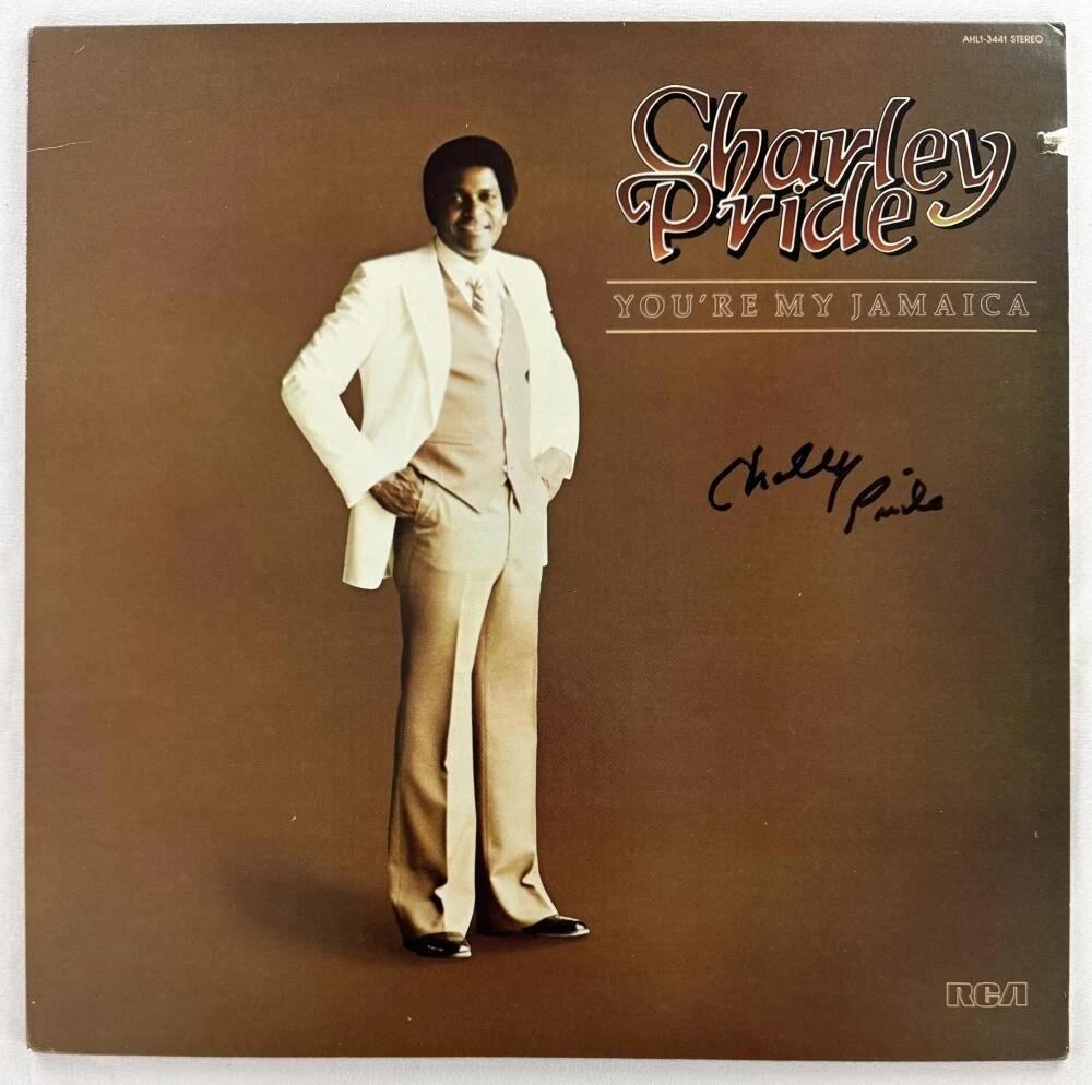 Charley Pride Signed Autograph Album Vinyl Record - You're My Jamaica w/ JSA COA