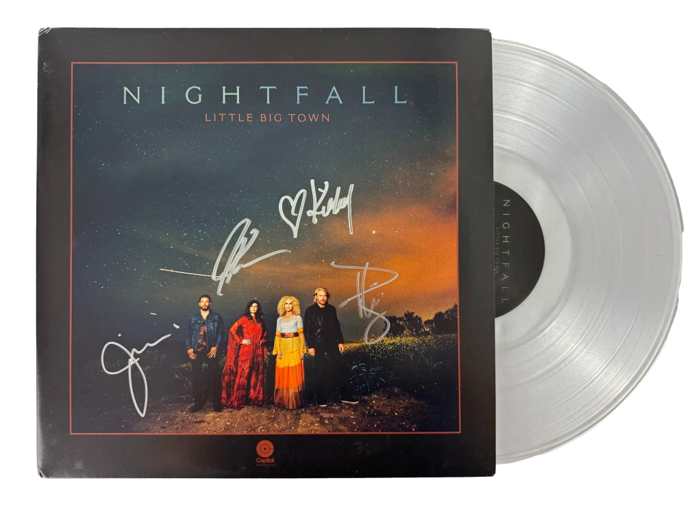 Little Big Town Full Band Signed Autograph Nightfall Vinyl Record w/ JSA COA