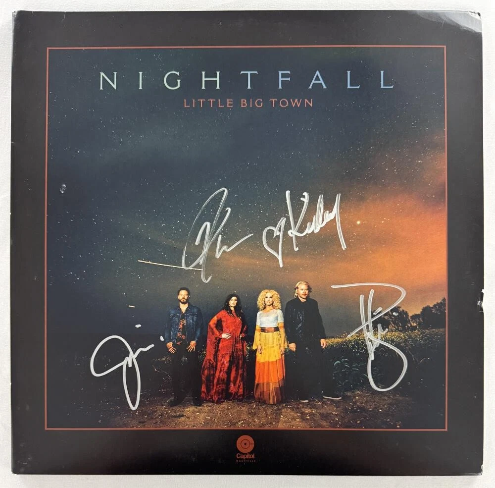 Little Big Town Full Band x4 Signed Autograph Nightfall Album w/ JSA COA