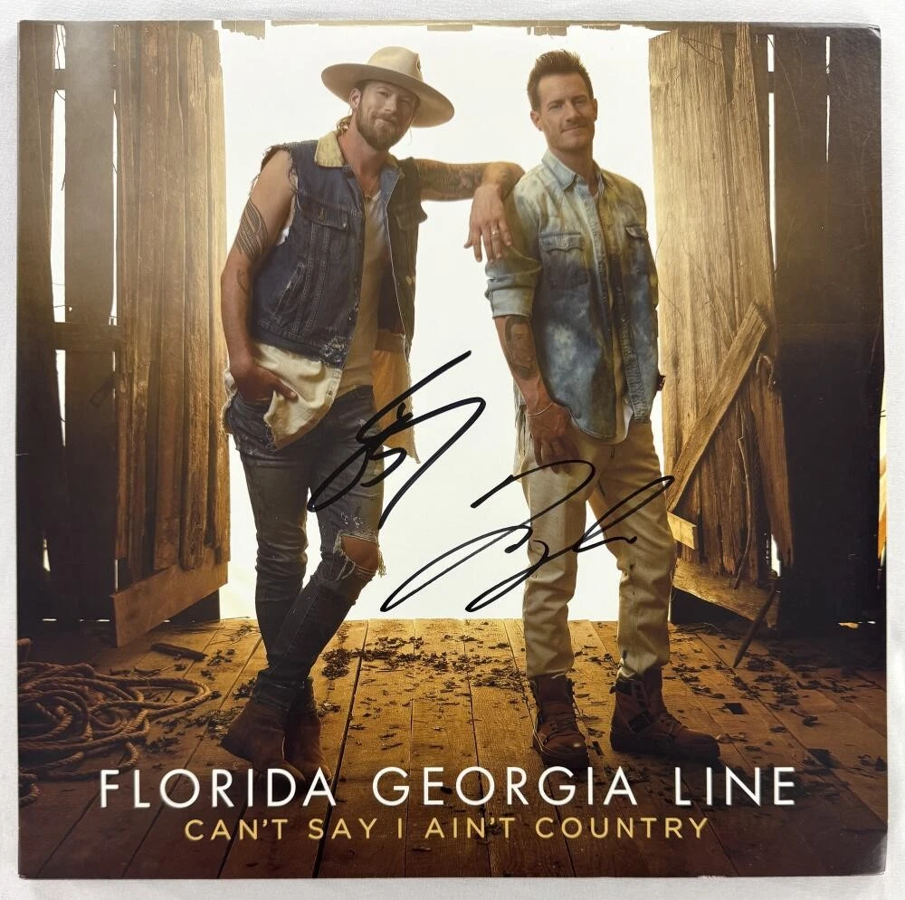 Florida Georgia Line Band Signed Autograph Album Vinyl Record LP w/ Beckett COA