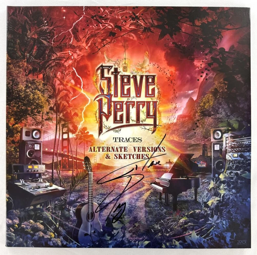 Steve Perry Journey Signed Autograph Album Vinyl Record LP - Traces w/ JSA COA