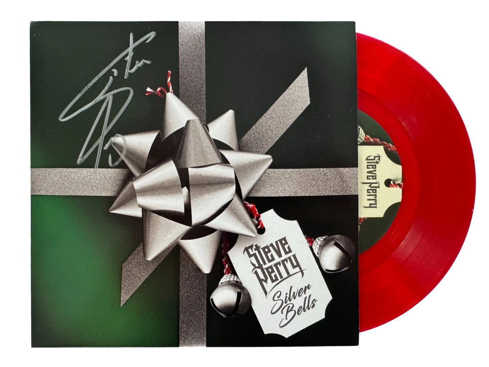 Steve Perry Journey Signed Autograph 45 RPM Vinyl Record - Silver Bells JSA COA