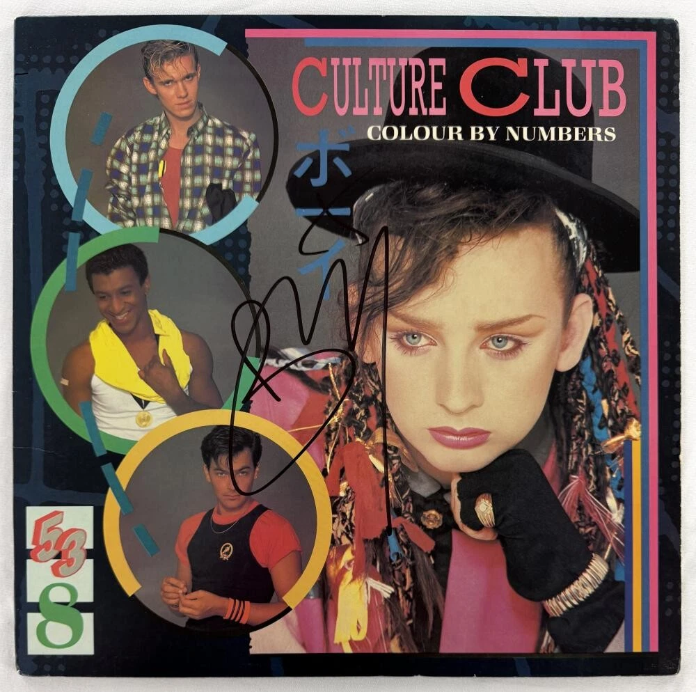 Boy George Culture Club Signed Autograph Vinyl Record Colour by Numbers  JSA COA