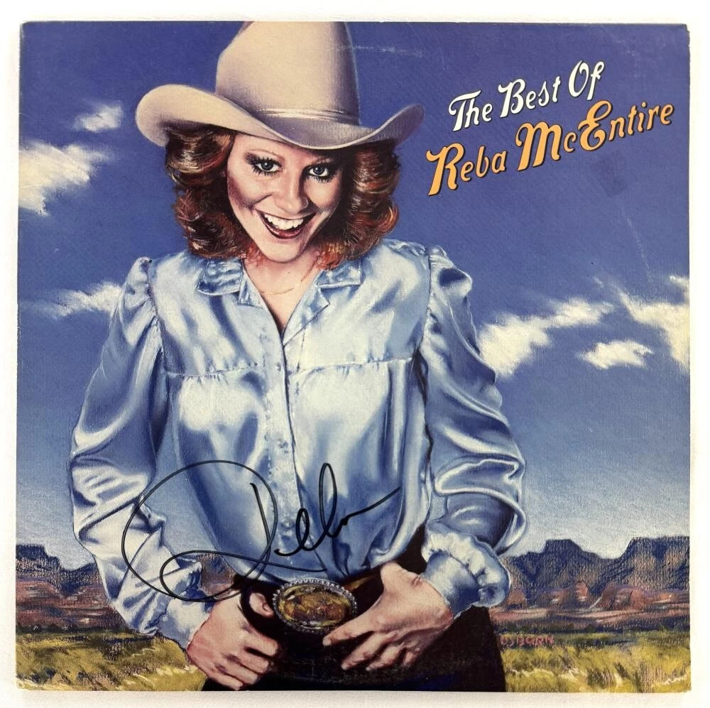 Reba McEntire Signed Autograph Album Vinyl Record LP  The Best Of w/ Beckett COA