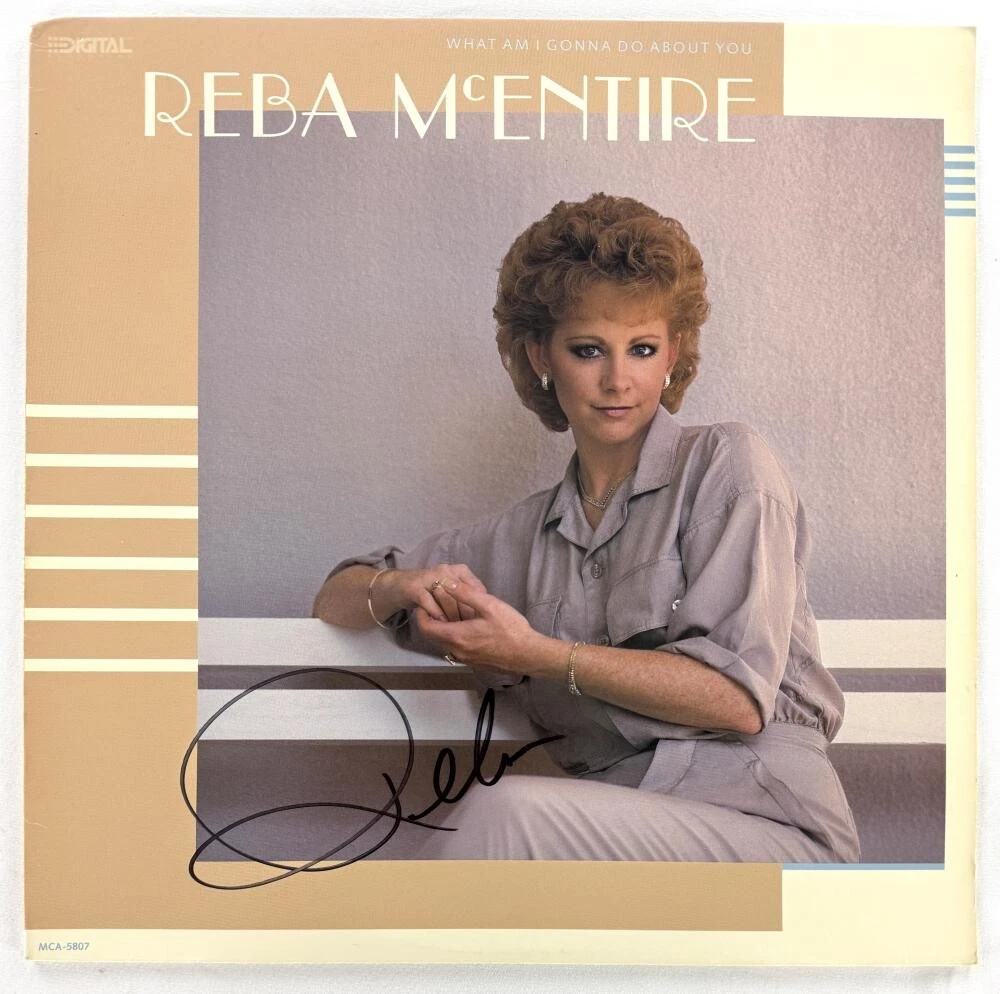 Reba McEntire Signed Autograph Album Vinyl Record Queen of Country - Beckett COA