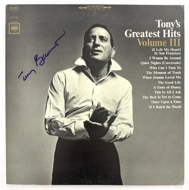 Tony Bennett Signed Autograph Album Vinyl Record - Greatest Hits III Beckett COA