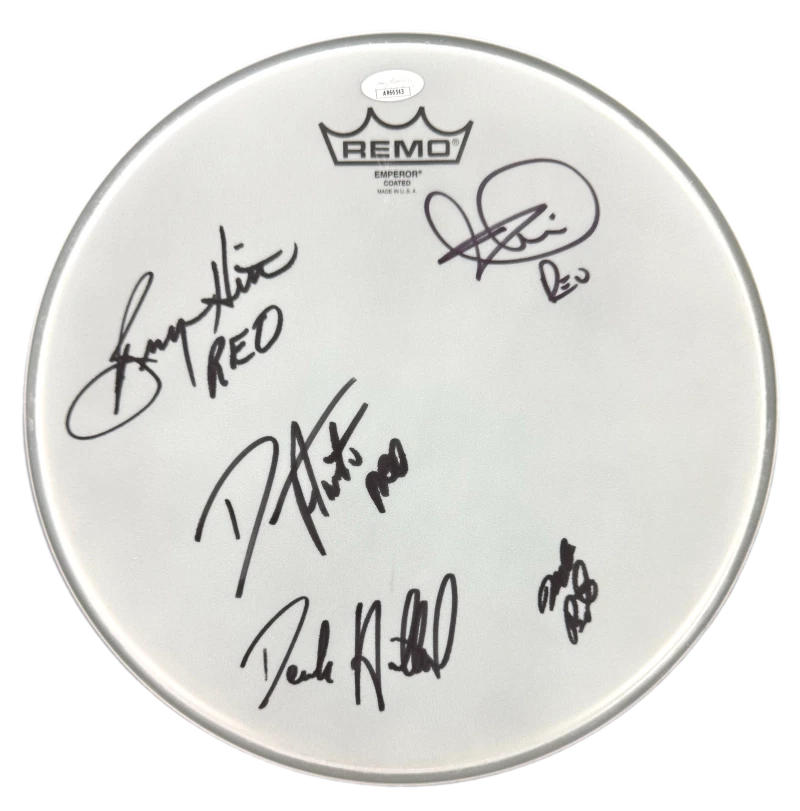 REO Speedwagon Band Signed Autograph 12