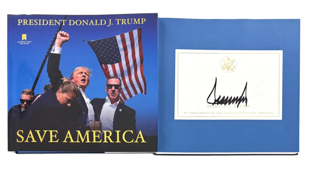 President Donald Trump Signed Autograph Save America Book - MAGA w/ JSA COA