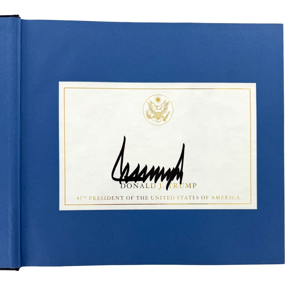 President Donald Trump Signed Autograph Save America Book Butler Rally - JSA COA
