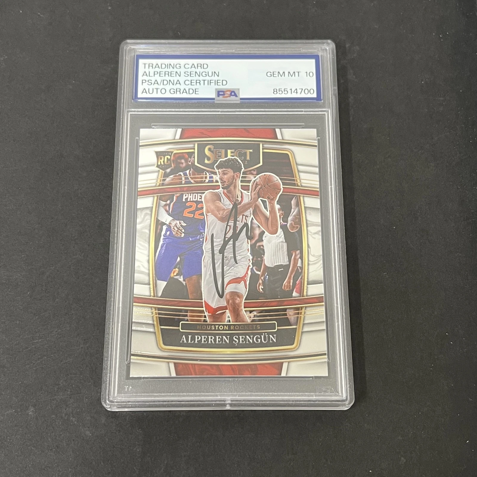 2021-2022 Panini Select #19 Alperen Sengun signed card PSA Auto 10